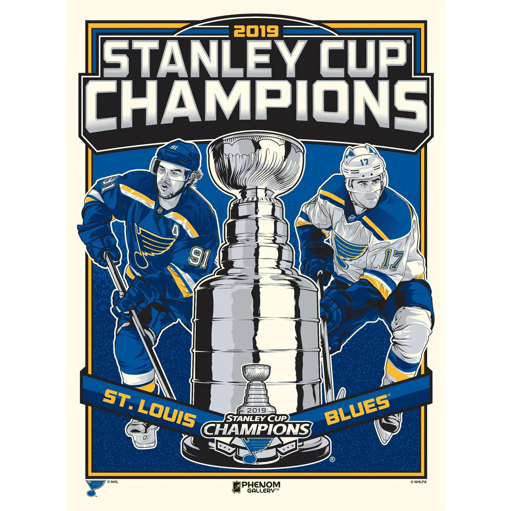 Print Gallery 18'' Art Champions Phenom Stanley x Poster Louis Edition 24'' Limited St. Blues 2019 Serigraph Cup