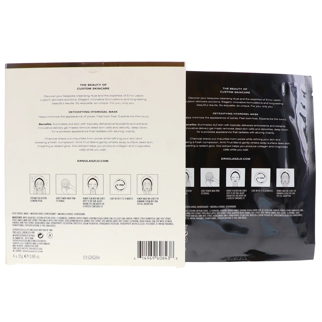 Sheet 4 Mask Detoxifying Exfoliate - by Hydrogel x Women Erno & Laszlo oz for 0.88 Detox Mask