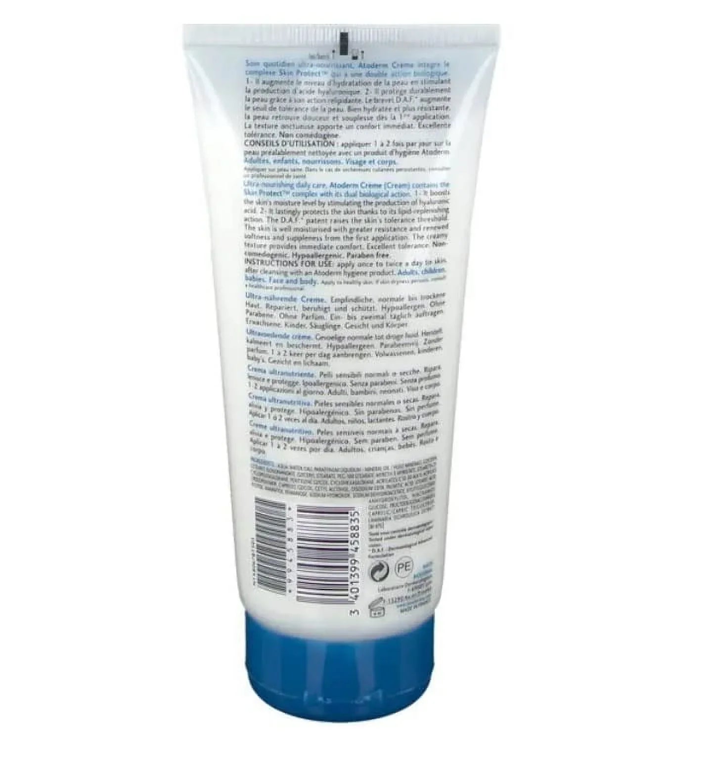 Sensitive Bioderma For To Moisturizer Dry Ultra-Nourishing - Atoderm Normal 200ml Creme Skin,