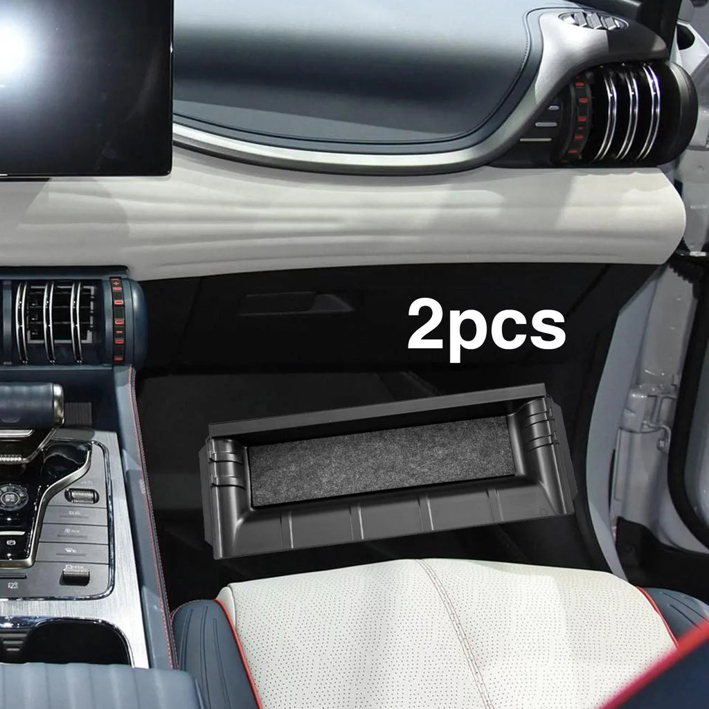 Storage under Seat Accessories Hidden Box Tray Car Interior Decoration 2Pieces Hidden