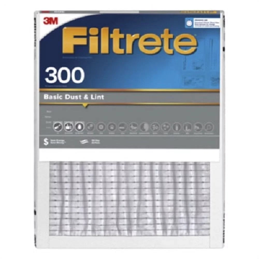 Reduction Filtrete Air 20" Gray Quantity Filter x Pleated 4 Filter 24" - 326-4 Dust 300 Basic x Day of 90 3M & Lint 1"