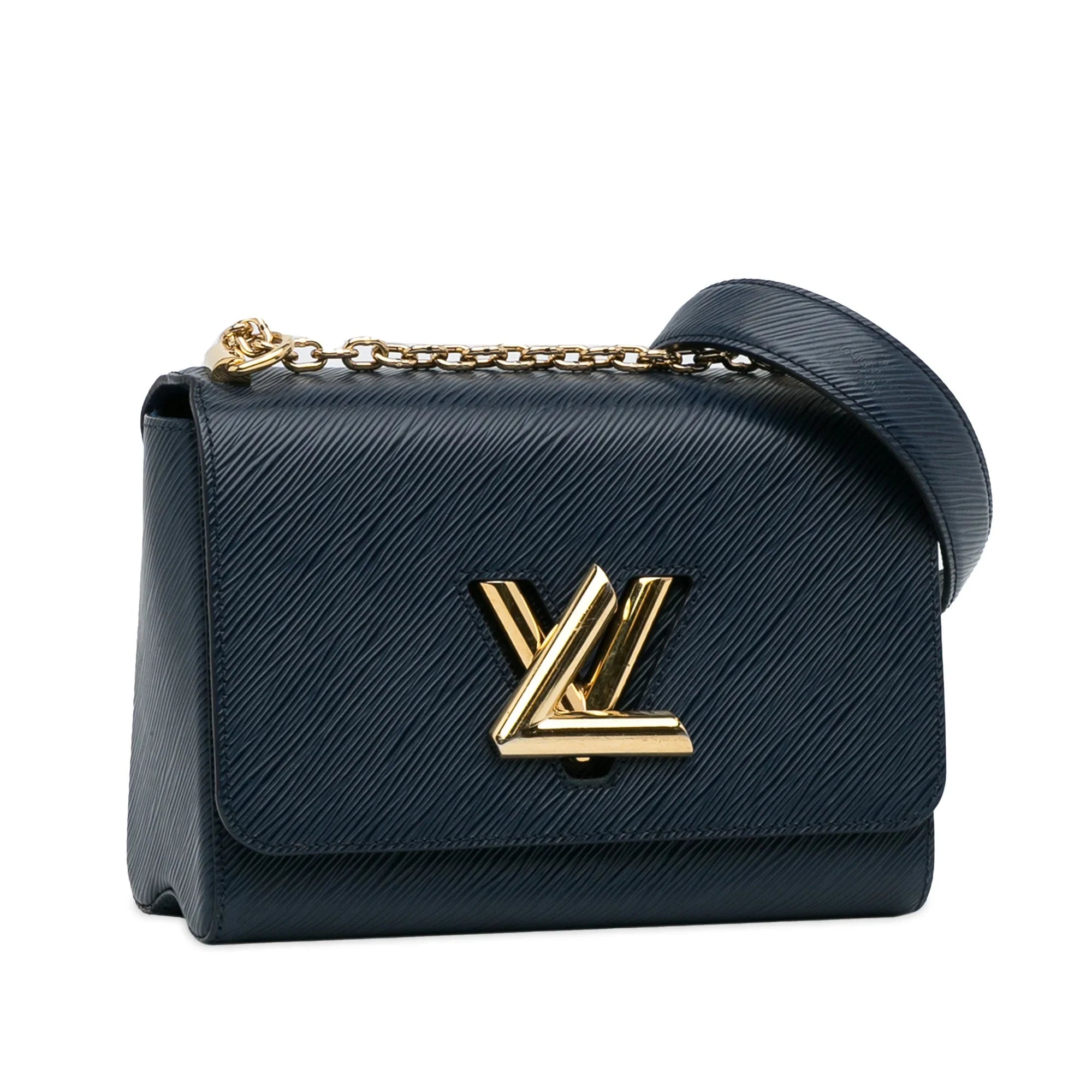 Unisex Twist Bag MM Epi Blue Crossbody Louis Leather Authenticated Vuitton Pre-Owned (Good)