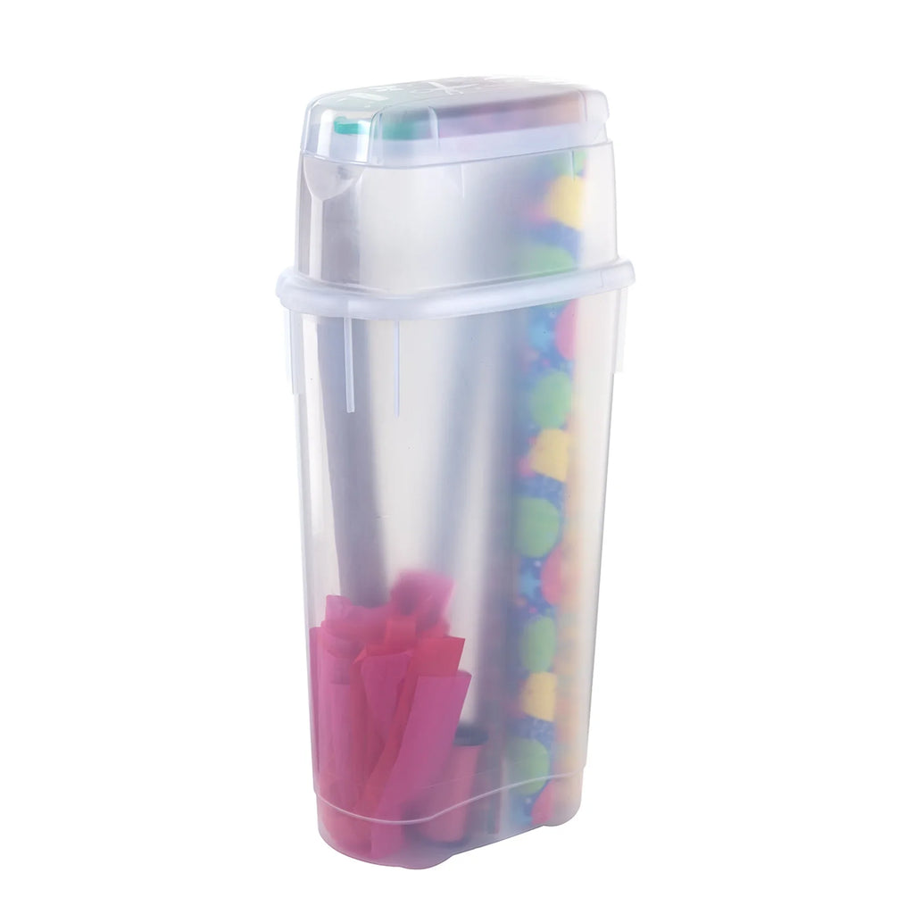 Wrap Container, Clear, Rubbermaid Craft N' Single Plastic Paper Wrapping