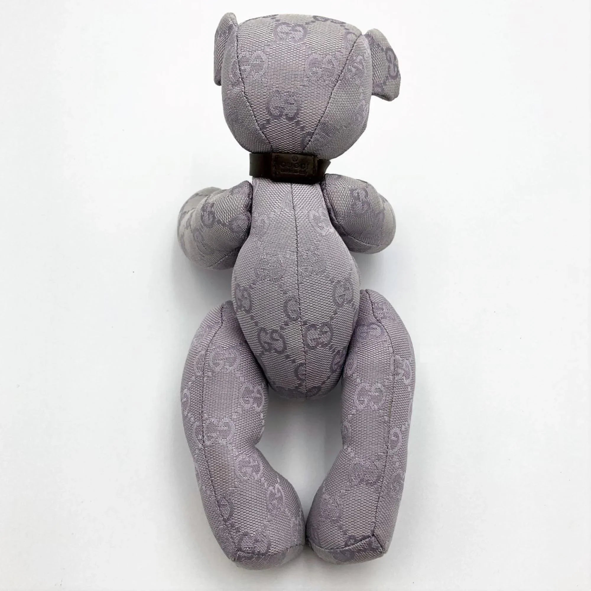 Bear (Good) Kids Canvas Brown Purple Gucci Toy Ladies Plush Pre-Owned GG Interior GUCCI x