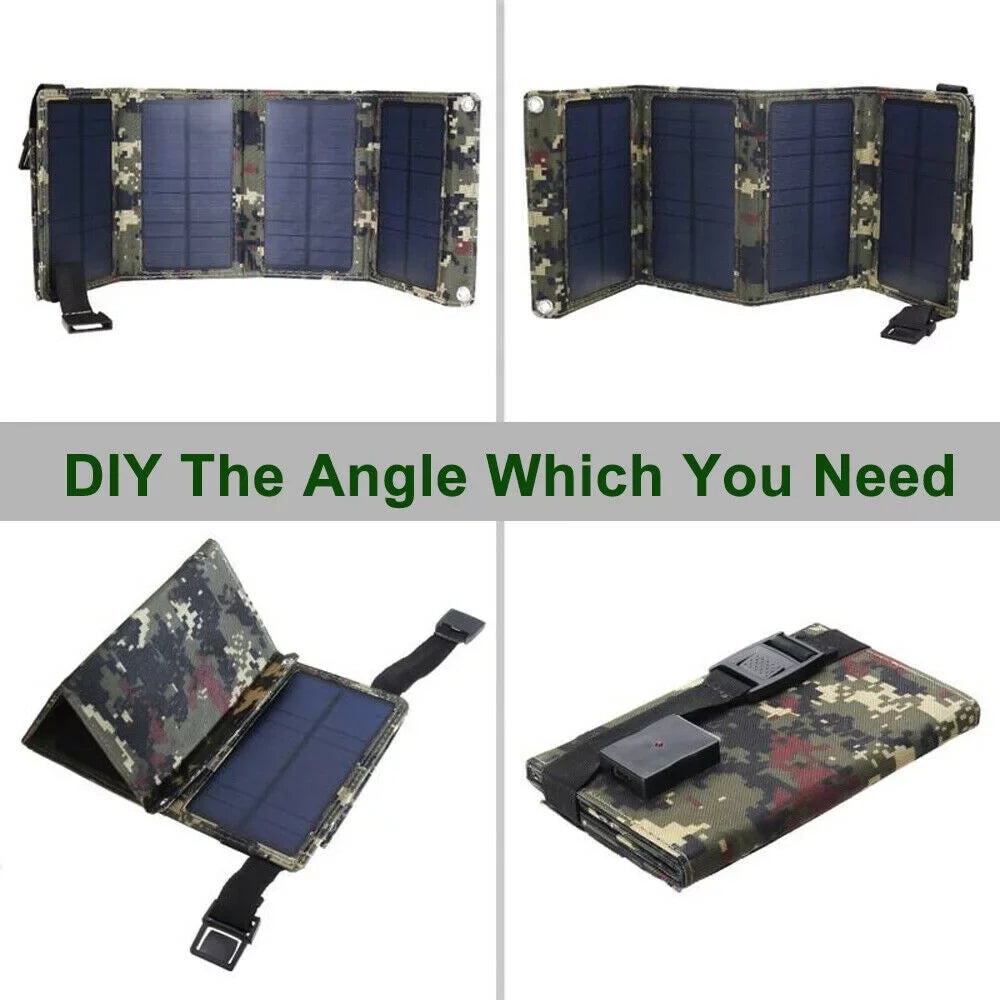Charger Battery Solar Jahy2Tech Panel Rechargeable Outdoor Portable Hiking Phone High USB Quality Camping 80W Foldable