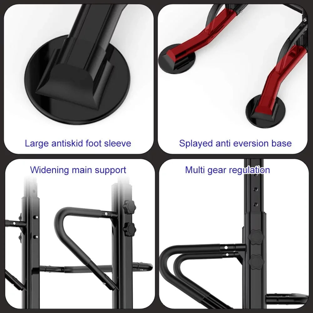 with Black Power Training Tower Wellynap Height 36.2" Bar, - Equipment Strength Up Workout Adjustable Pull