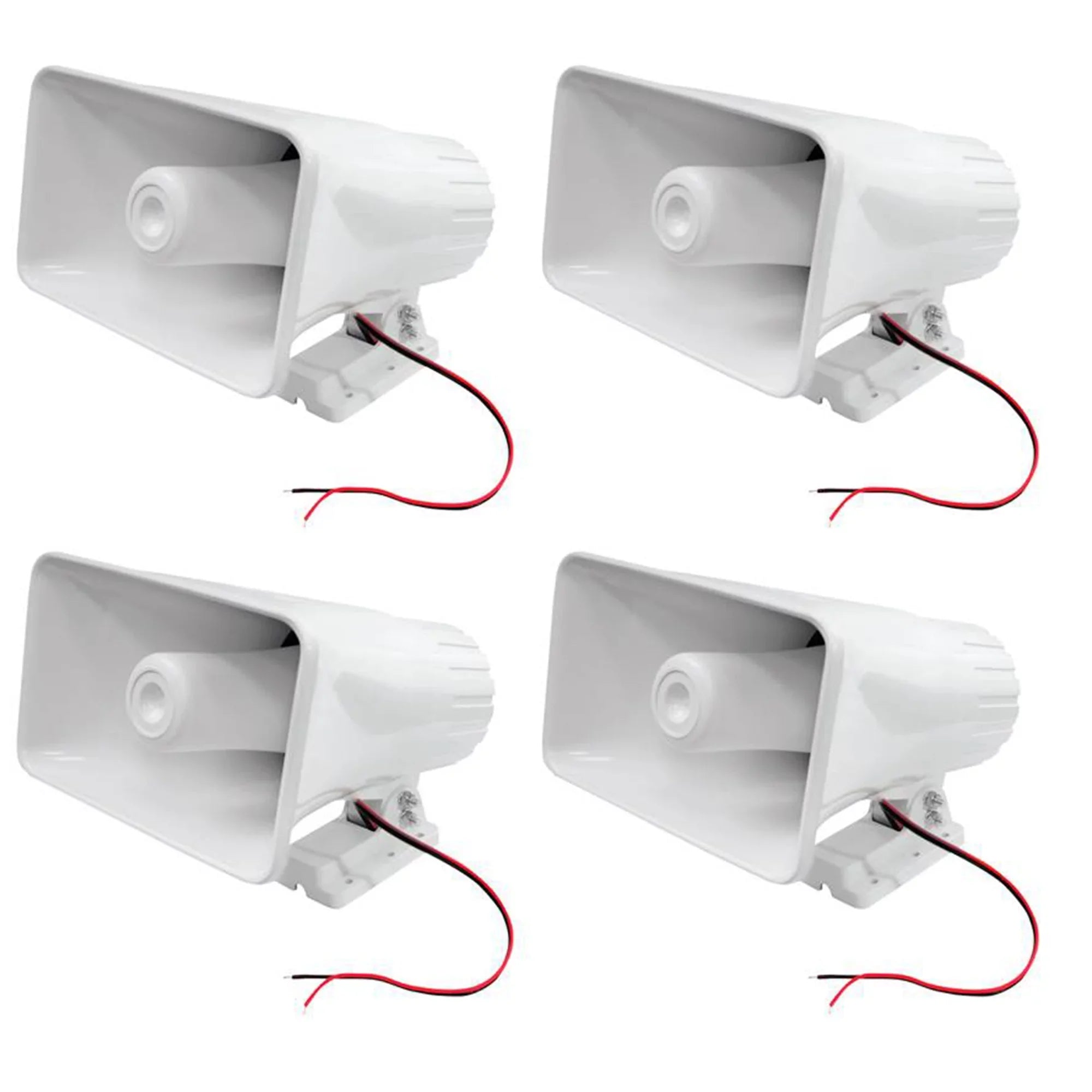65 Pack) Ohms and Indoor Watts PA Outdoor 8" 8 Speaker, Pyle Horn White (4