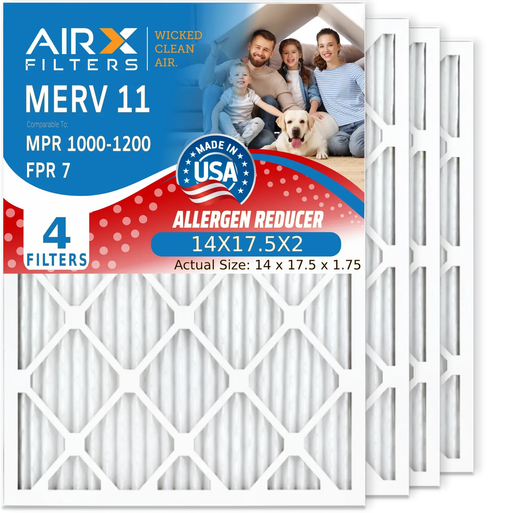 by AIRX with AIR. FILTERS New DR120 Pack Filter MERV Comparable FPR DR90 CLEAN to 1200 WICKED Style 4 Dehumidifiers & Compatible 50070171-002 Air MPR MPR & 7 Honeywell 11 14X17.5X2 1000,