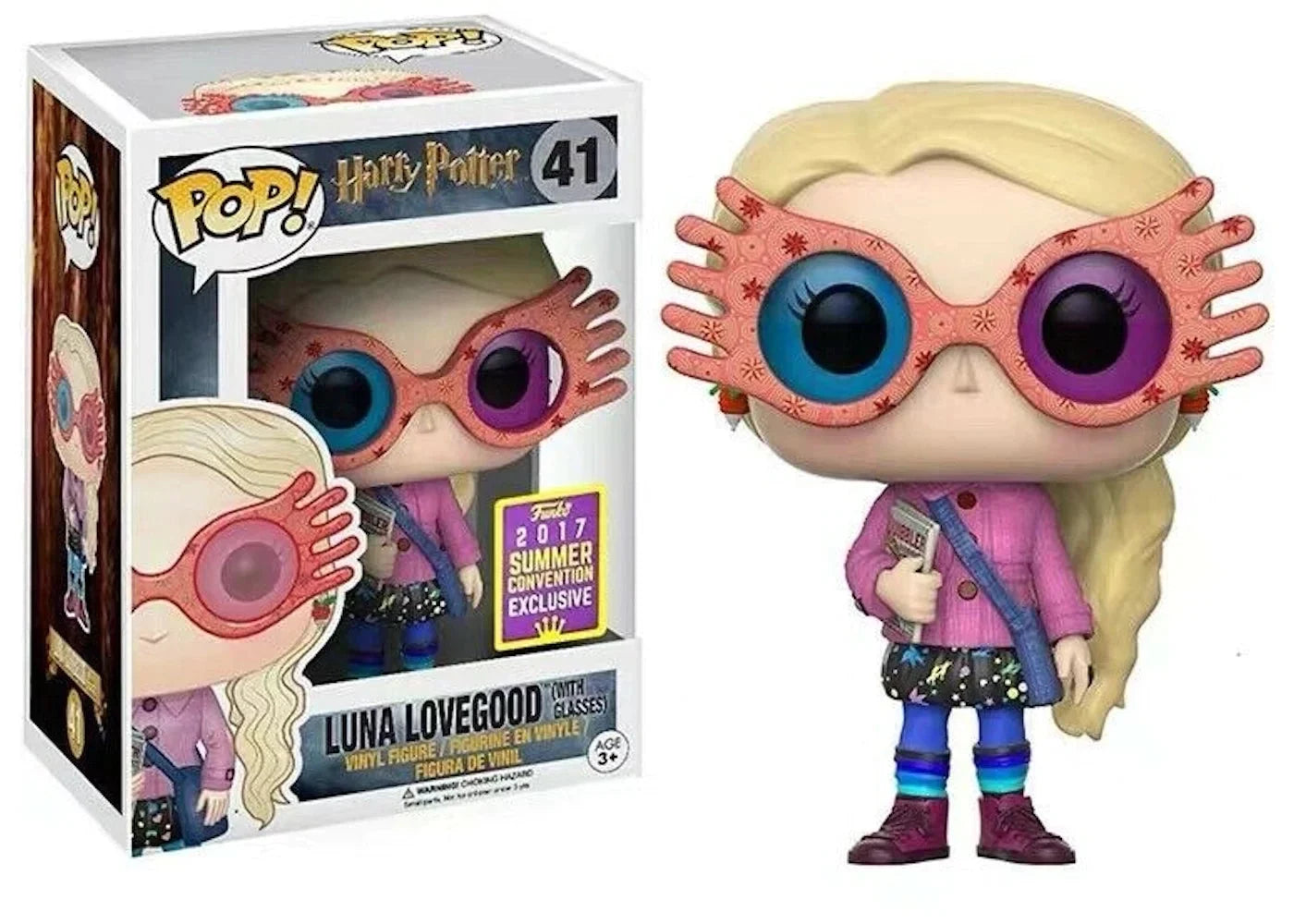 Lovegood Harry Exclusive Glasses) Summer (with Movies Potter Figure Luna Funko Pop! 341