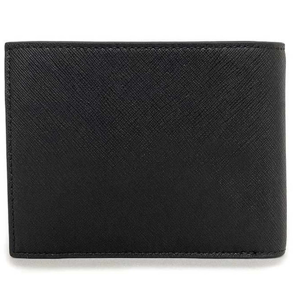 black Y4R165 Pre-Owned (Like folio New) Emporio white EMPORIO ARMANI Armani wallet men's leather