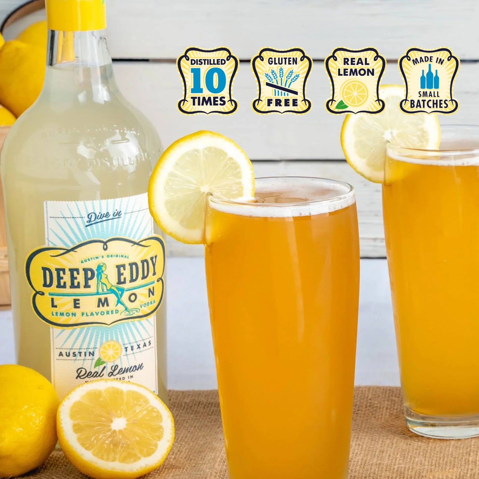 Bottle, Vodka, 1.75 35% L ABV Flavored Lemon Eddy Deep