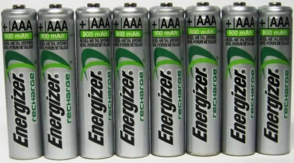 Batteries 900 NiMH Energizer x 8 AAA mAh Rechargeable