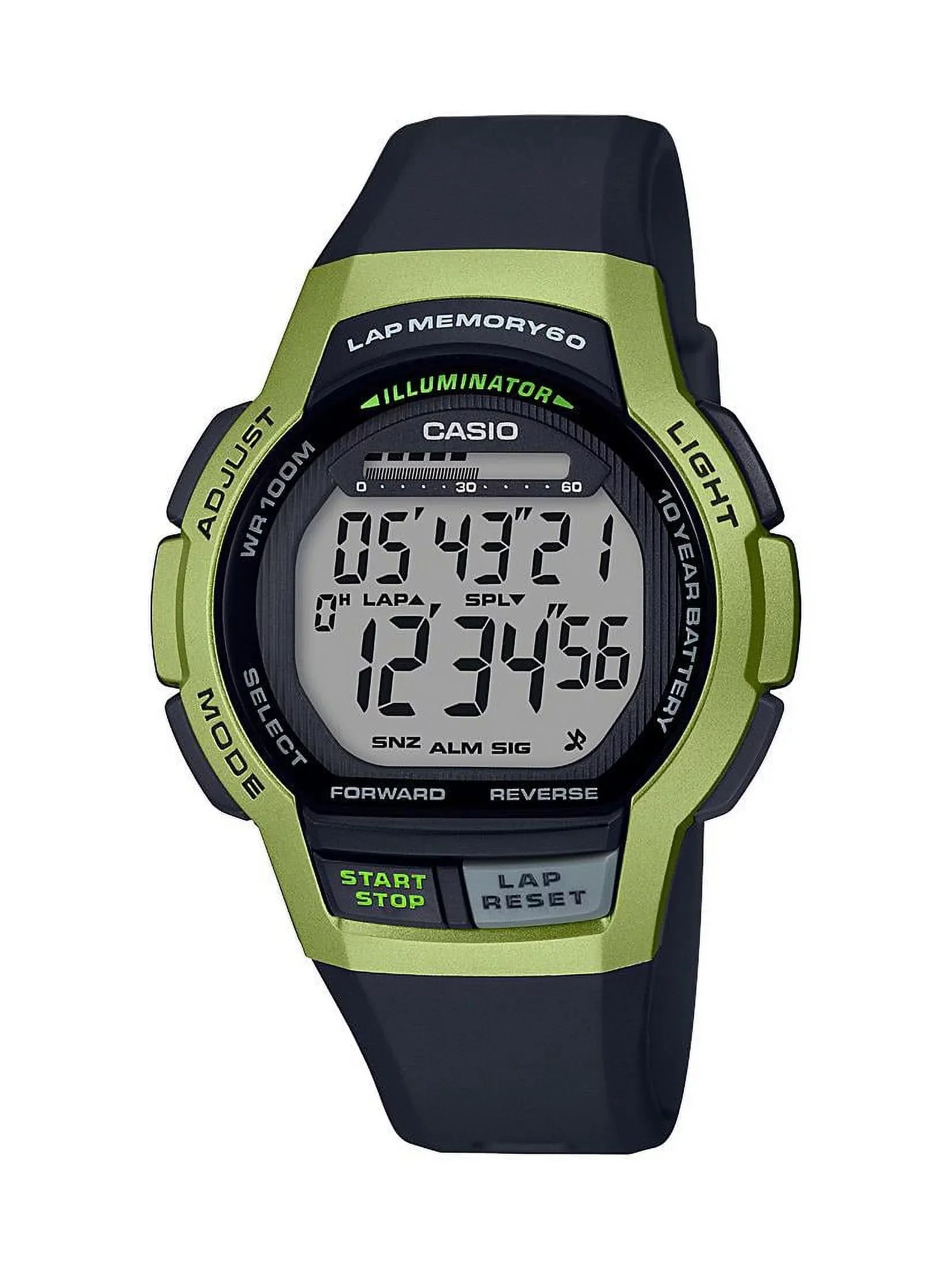 Casio WS1000H-3AV Watch Men's -Green 60-Lap Runner's
