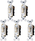 Almond, 15 Toggle Grounding Switch, Pack, GE Amp, 44032 Light 3-Way, Light 5