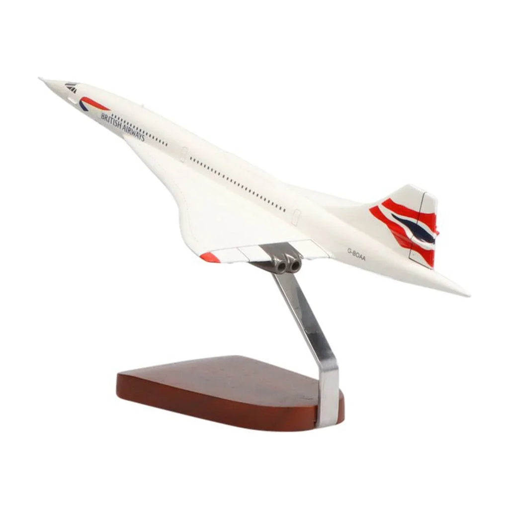 British Mahogany Large Concorde Airways Model Aerospatiale/BAC