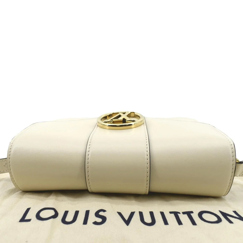 Pre-owned Bag VUITTON 9 Shoulder LOUIS Creme Leather Pont Calfskin
