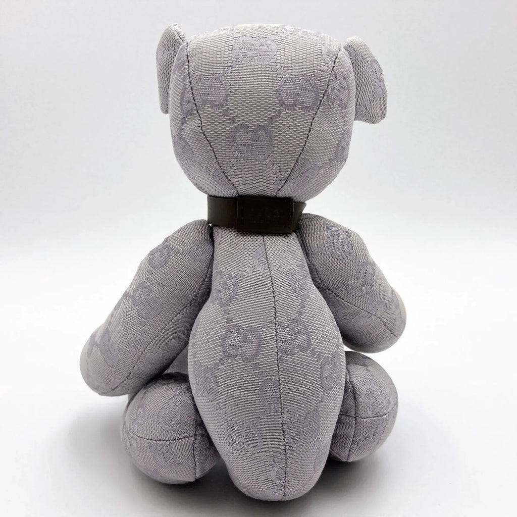 Bear (Good) Kids Canvas Brown Purple Gucci Toy Ladies Plush Pre-Owned GG Interior GUCCI x