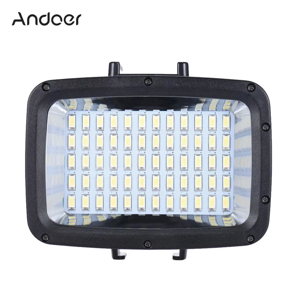 5500K Video Cam Yi Mount Ultra 3 SJCAM & Studio Diving Hot 3 Waterproof 10 F Shoe Photo DSLR 1800LM Bright 40m w/ Modes for + * Andoer 60pcs Lamp Fill-in Underwater for
