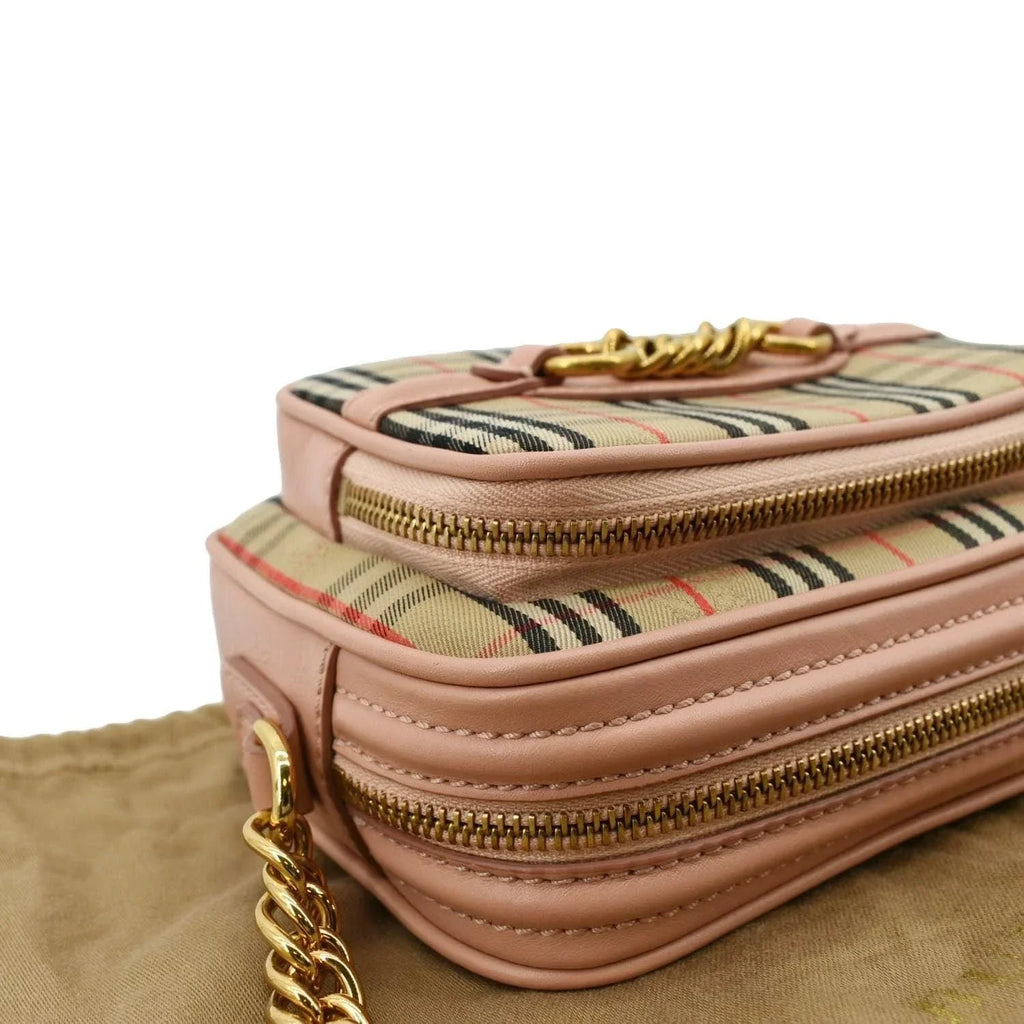 Check Light Link Pink Knight Crossbody Bag Pre-owned 1983 Camera BURBERRY