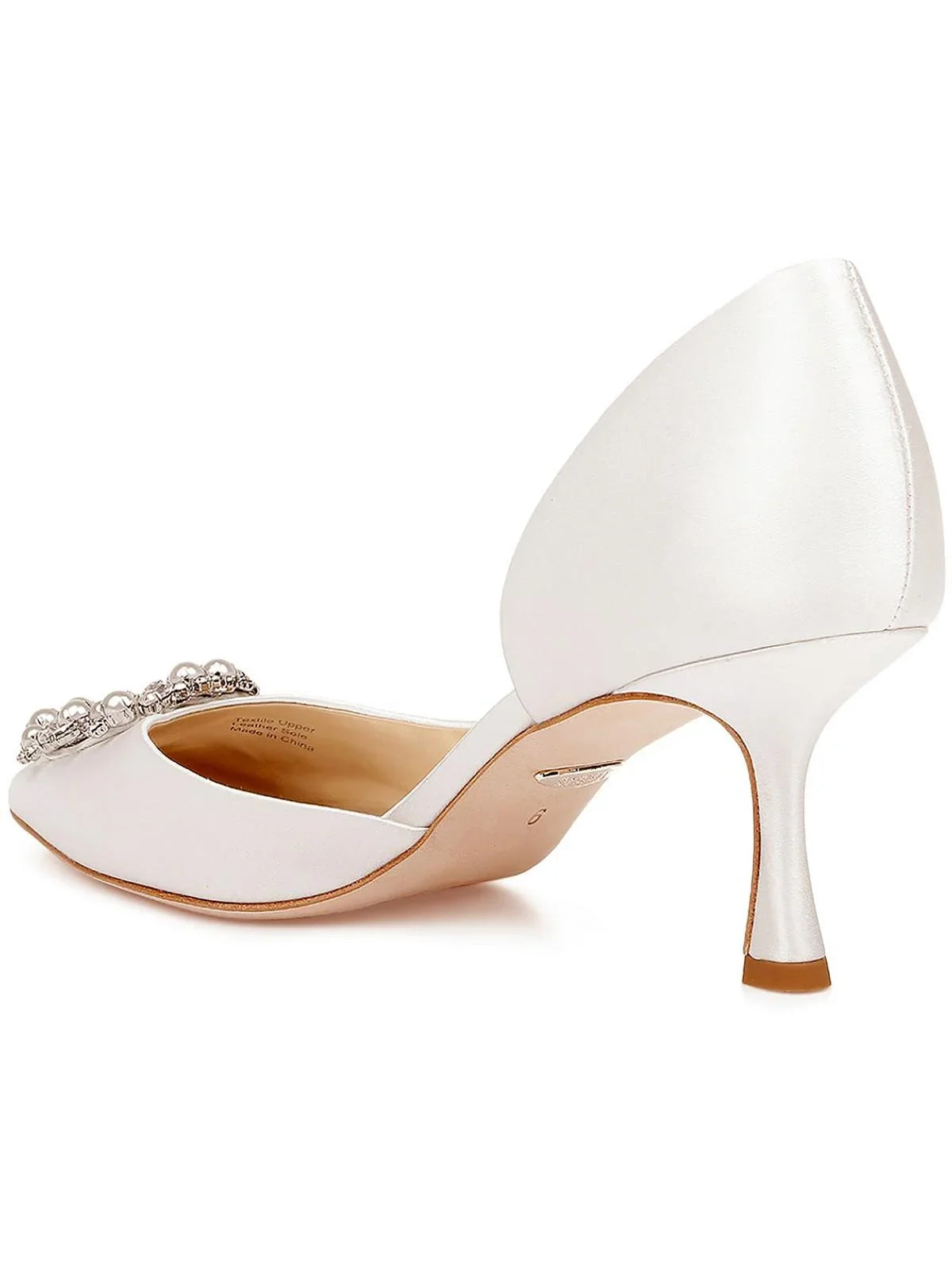 Mischka Badgley Embellished Satin Fabia Womens Pumps