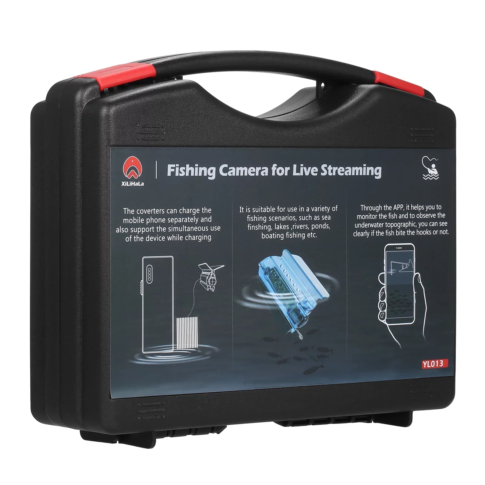 Video Lake Boat Kayak Finder Fish Underwater Camera Sea Fishing 1080P Live for Dive with Gofishup Ice into - Depths