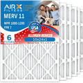 Pack 1000, 10x24x1 Conditioner 10x24x1 Electrostatic WICKED FILTERS Premium AIR. 7 Air Furnace MPR & CLEAN 11 FPR AIRX Comparable Air to 6 HVAC Filters Filter Pleated 1200 by USA Filter MERV MPR Made