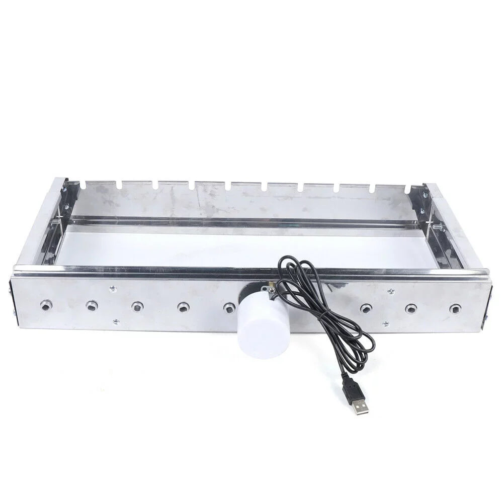Grill BBQ Rolling Electric Steel Camping for Stainless Automatic Cooking Grill