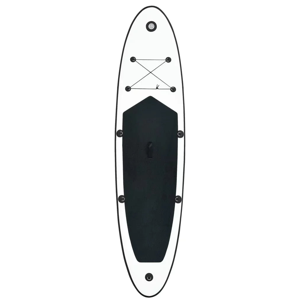 Inflatable and Stand Black up Set Board White Paddle Buyweek