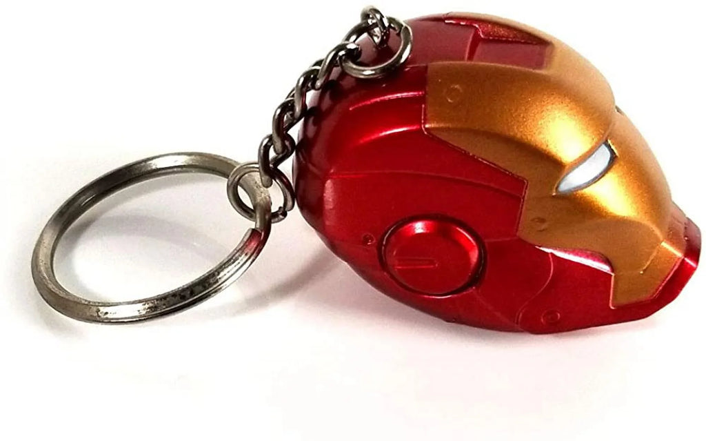 Helmet Superhero Keychain Key Ring Style Figure GFDay Man Iron
