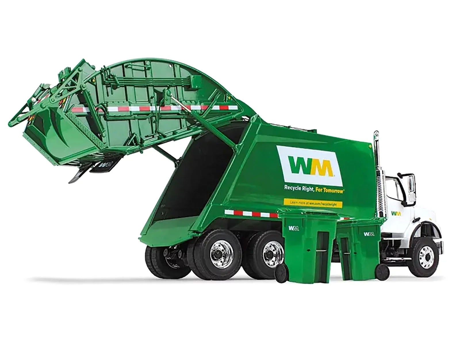 Diecast "Waste Truck with First Model Garbage with Rear Freightliner Gear Management" 1/34 McNeilus M-2 Loader Garbage by Bins