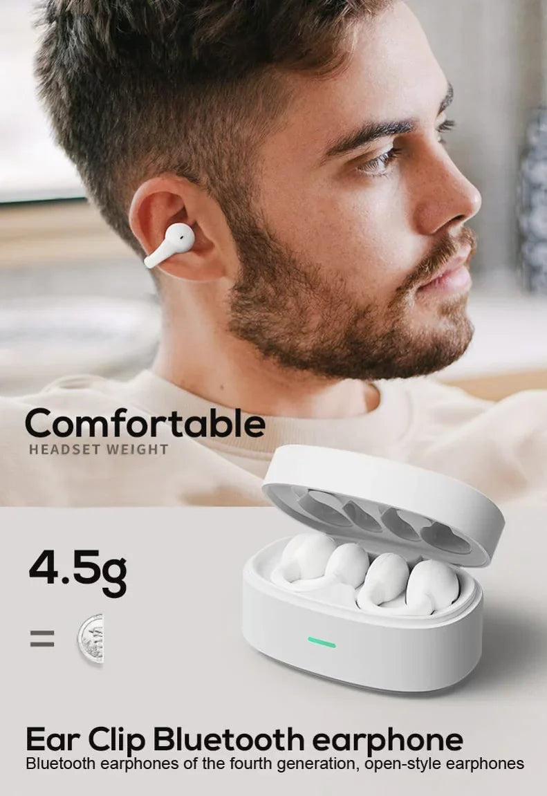 Ear-Clip Charging for 3 Hands-free 3 Compatible With Pro TWS Case Headset Wireless - Phone True DuraForce Model Kyocera DuraForce (2023) Earbuds Stereo Bluetooth Mic N8O Pro Earphones