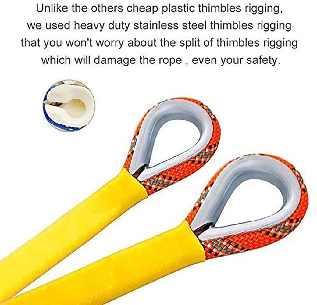 Rope XBEN Rock Rope Escape for Parachute Climbing 50M(160ft) X Outdoor Rescue Climbing Fire Rope Static Equipment Climbing Ice
