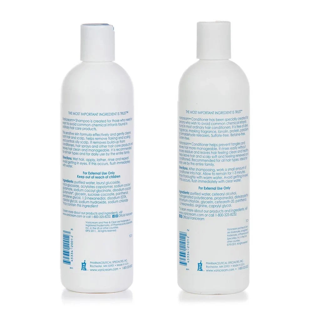 12 12 Pack & & Clear) (Free Combo Vanicream Shampoo Conditioner oz oz