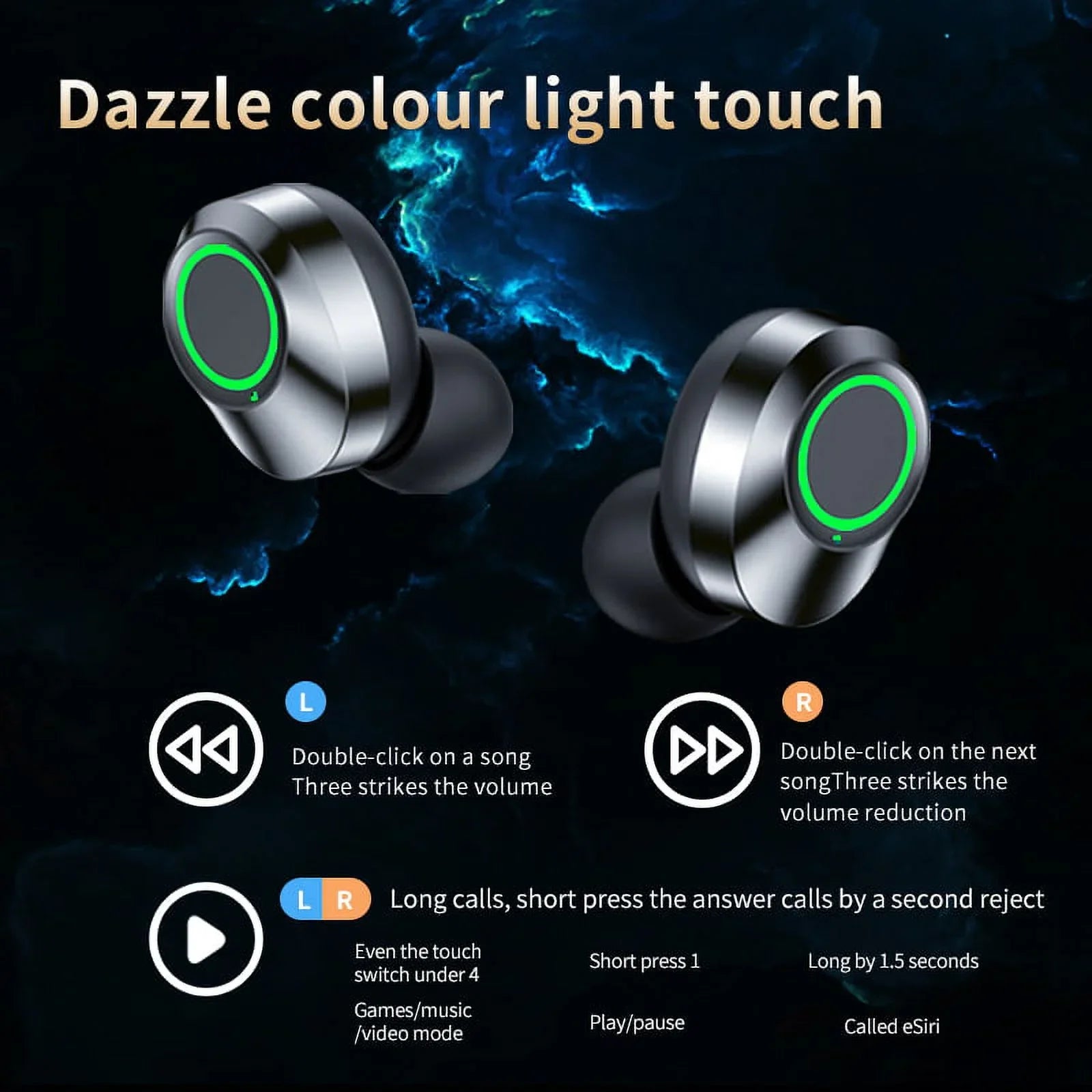 V5.3 S22+/ Mic(Black) /Noise IPX3 Pro Samsung Wireless LED with your & BlueTooth Galaxy Sweatproof & Water Compatible Quad 5G/Plus/Ultra Earbuds Reduction
