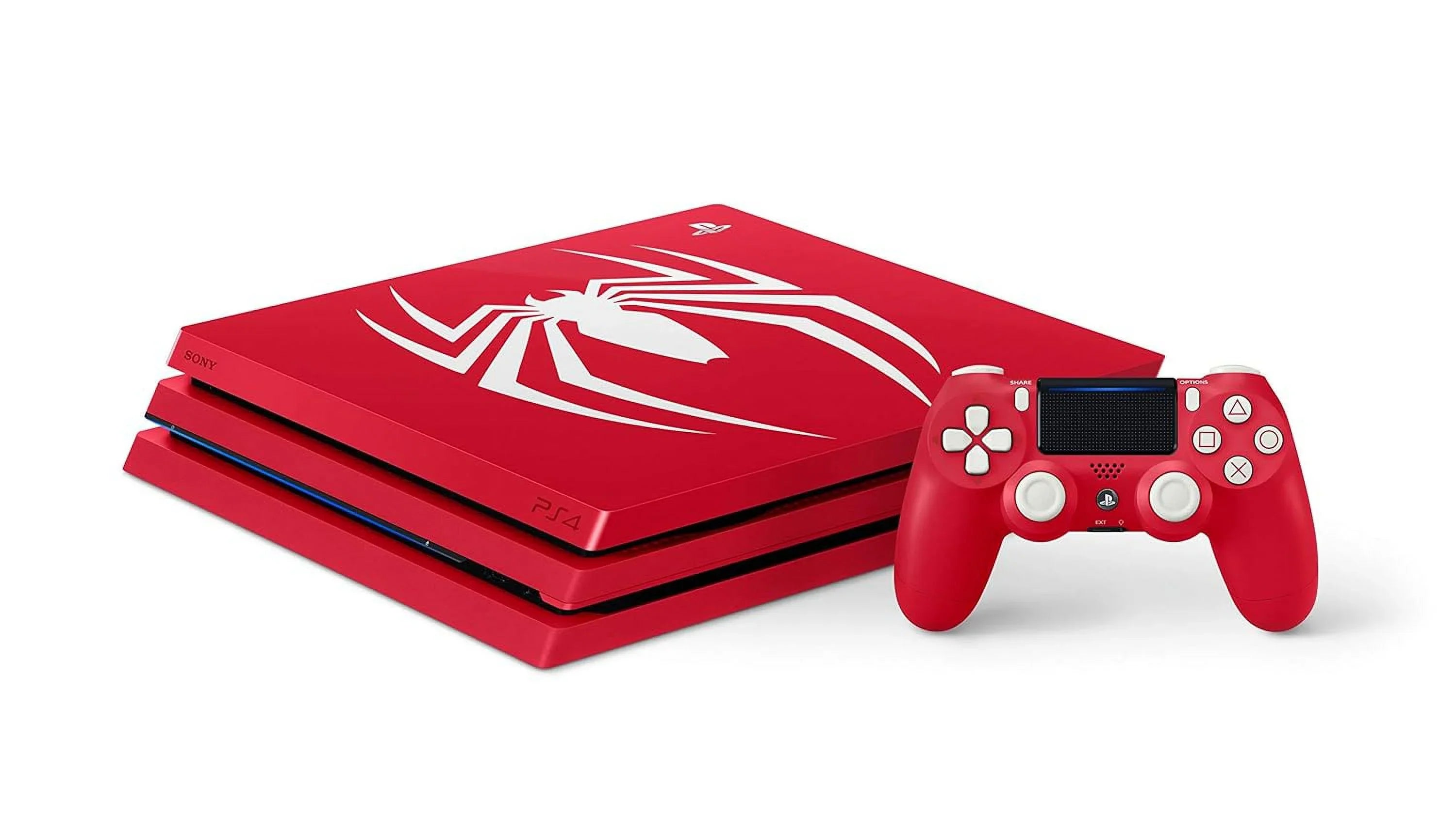 '- PlayStation () 1TB Console Bundle Pro Edition Spider-Man 4 Limited Restored (Refurbished) [Discontinued] Marvels