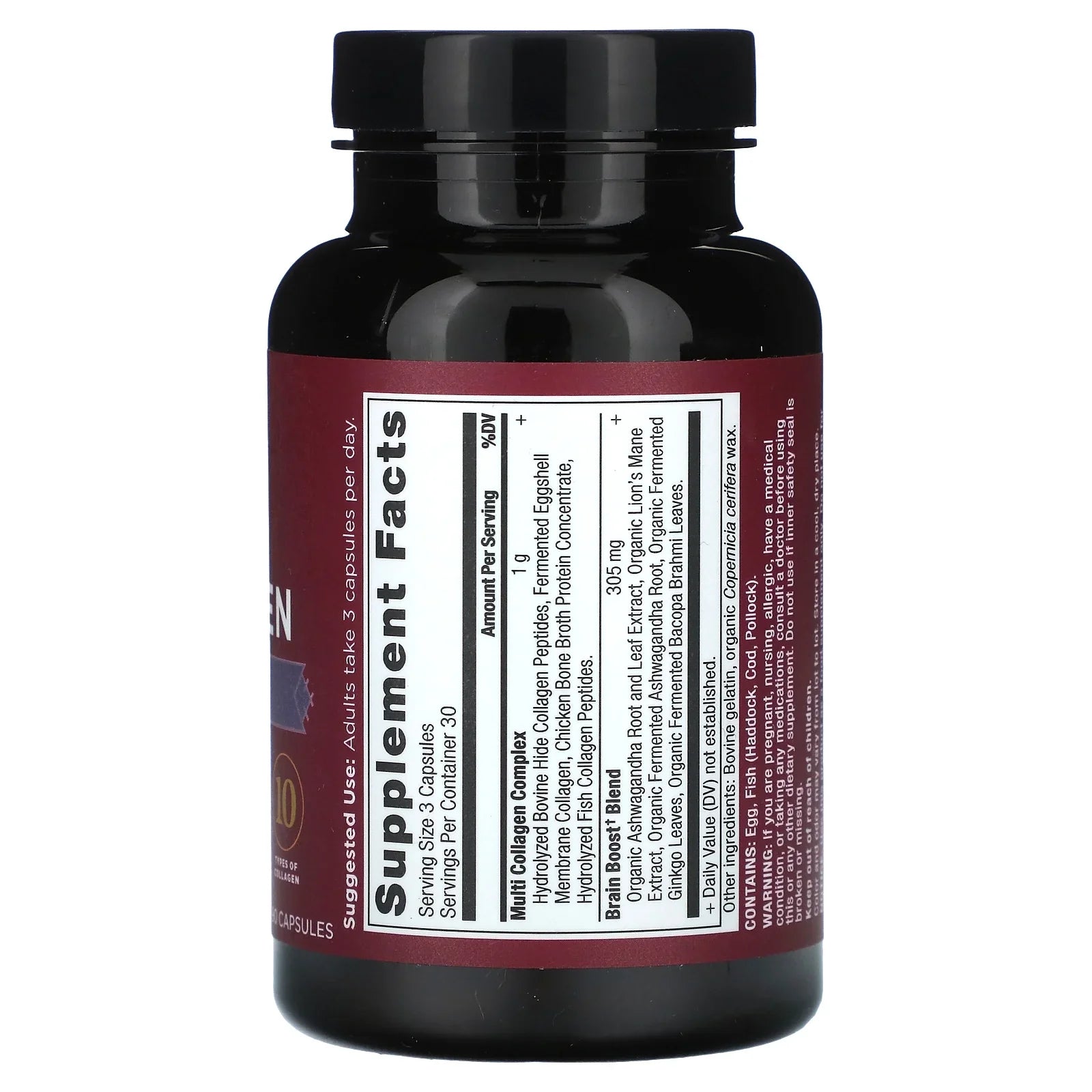 Ancient Caps 90 Boost Brain Collagen Nutrition Multi