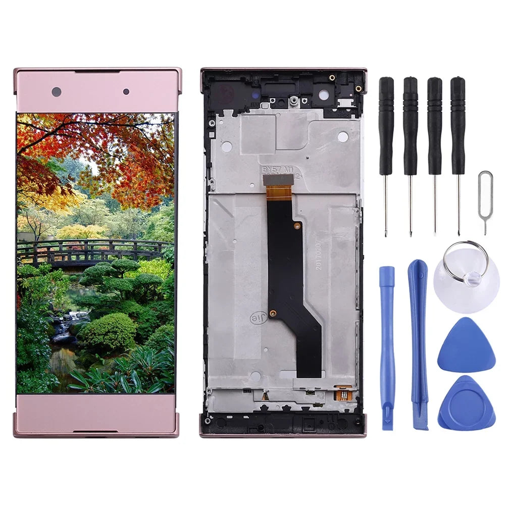 Xperia with XA1 G3112 Screen Sony Cellphone Full LCD G3116 for Digitizer OEM Parts Repair Frame G3121 Assembly