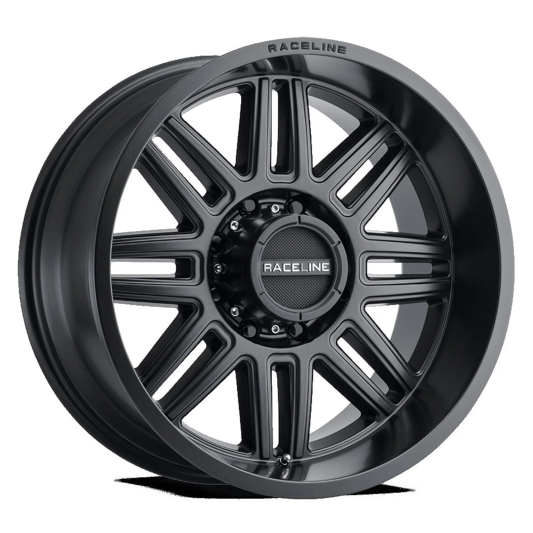 Wheel, Cast BLACK SATIN Aluminum Raceline 16" 16X8 948B-SPLIT 0mm 5X114.3 SPLIT