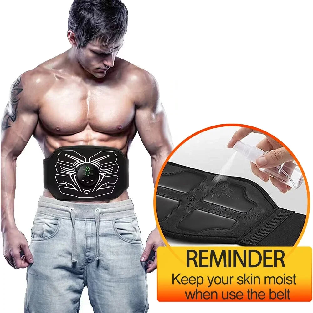 Workout Stimulator Office Stimulator,Ab Equipment Muscle Toning Abdomen Fitness Portable Ab Home Belt Workout ABS Machine,Abdominal for