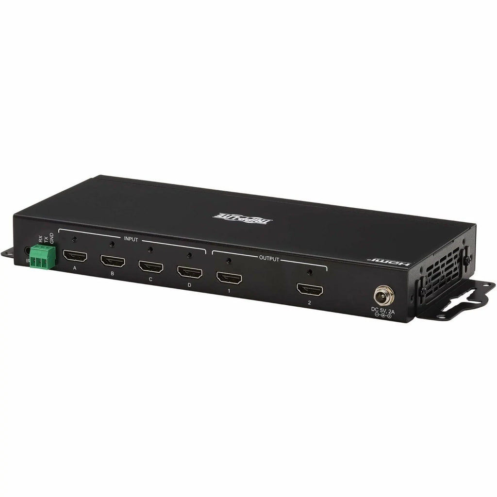 60 4x2 - 4K x HDR, with Signage, HDMI TAA 1080p2 4:4:4, Multi-Resolution Lite 4K Blu-ray Support, and Hz, Computer, Remote - Display, - x Control 2160 Digital Matrix 2 - Switch/Splitter Tripp ... 3840