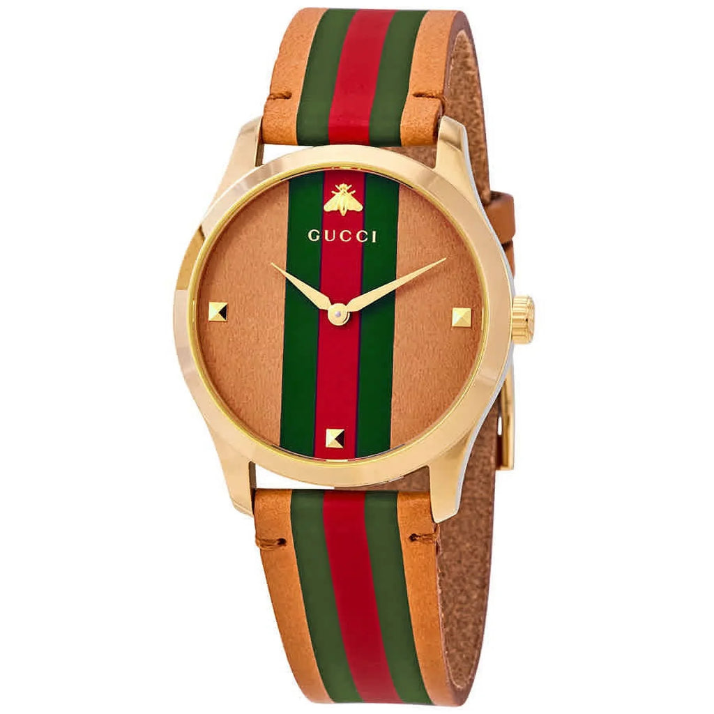 126 YA1264077 Leather Three-Toned Men's G-Timeless 38mm Watch Gucci