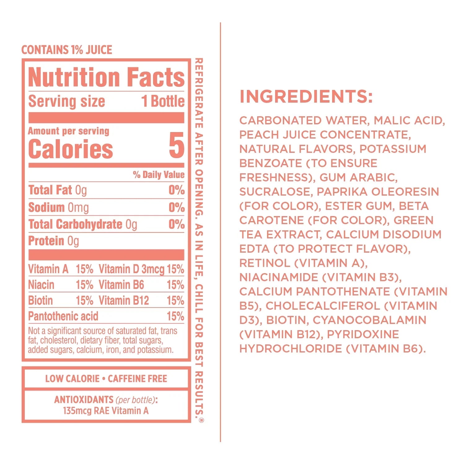 Oz, Ice? 17 Peach Sparkling 12) of Flavored Nectarine Sparkling Naturally (Pack Water, Fl