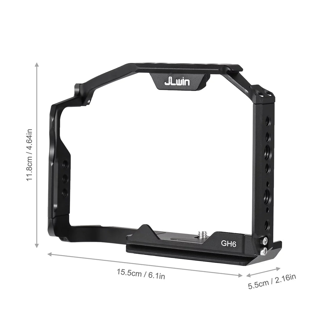 and Shoe Dcenta Compatible Camera with Threaded GH6 Panasonic with Cage Mount Construction Aluminum Holes Alloy Cold Extensive