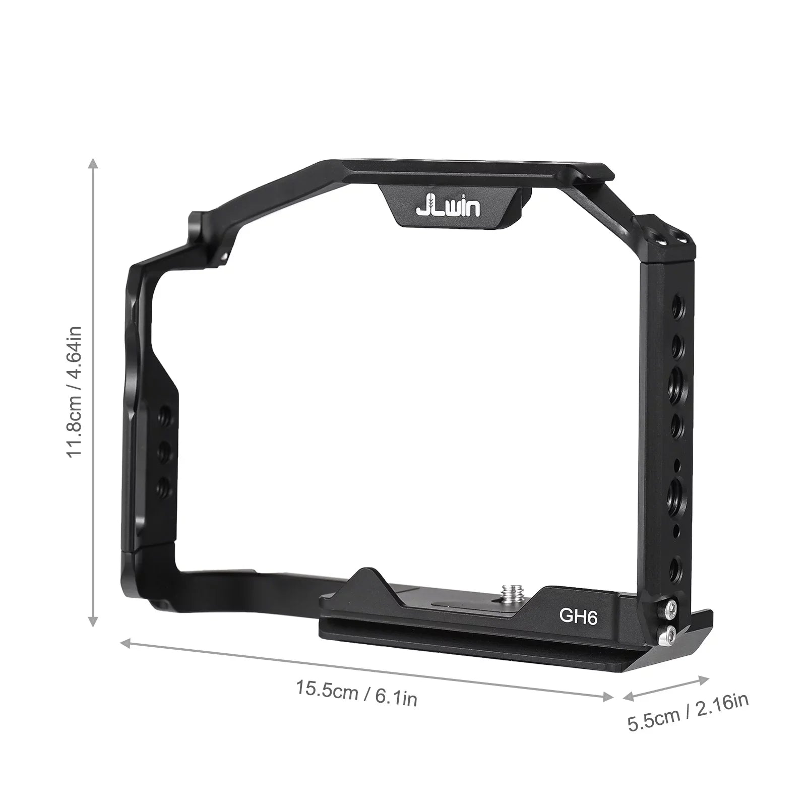 and Shoe Dcenta Compatible Camera with Threaded GH6 Panasonic with Cage Mount Construction Aluminum Holes Alloy Cold Extensive