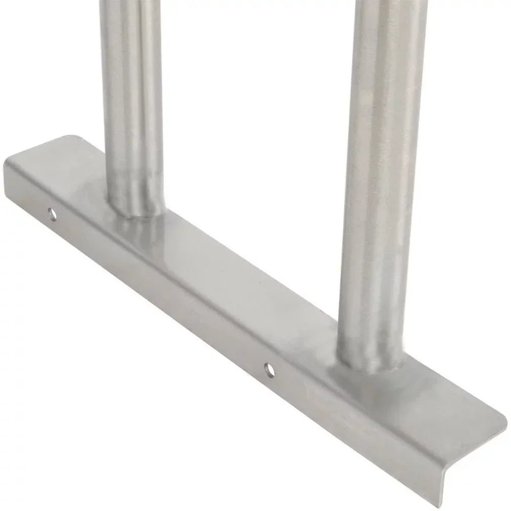 Shelves Kitchen Double & 30" Steel x Wide | Combo 18" Shelving Tier Metal Overshelf 12" Two | With Table Table Prep Stainless Work