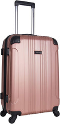 Spinner 4-Wheel Size Bounds Of Checked Rose Durable Kenneth Lightweight Suitcase, Gold, 24-Inch Cabin Hardshell Travel REACTION Cole Out
