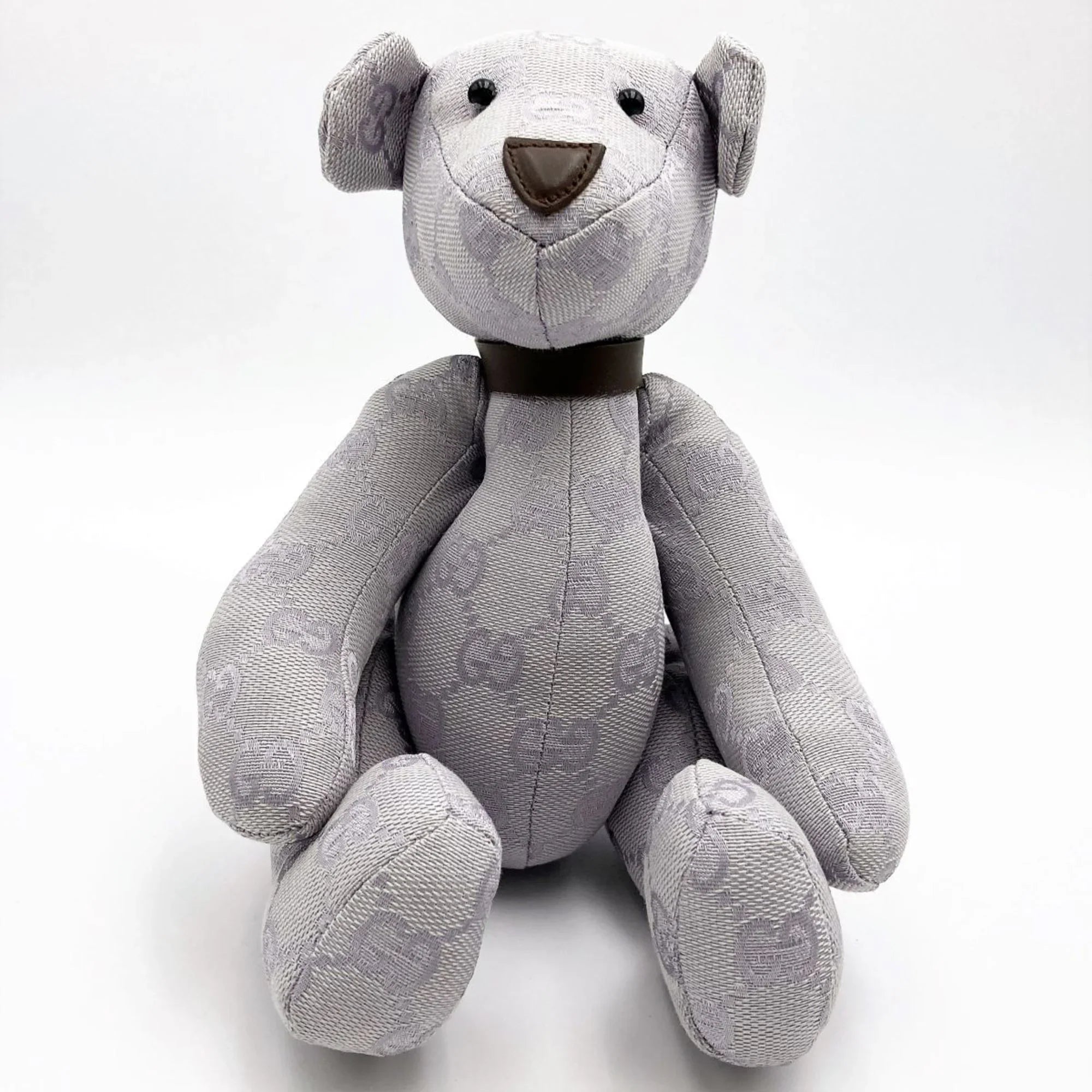 Bear (Good) Kids Canvas Brown Purple Gucci Toy Ladies Plush Pre-Owned GG Interior GUCCI x