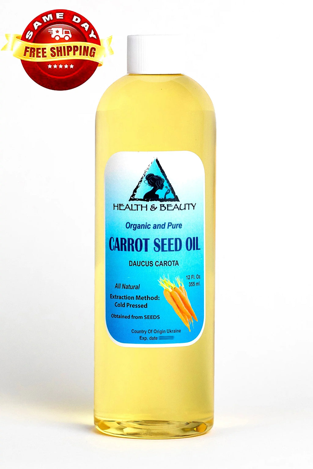 Cold Carrot Pure Oil Premium Seed Organic 100% 36 Carrier Fresh oz Pressed