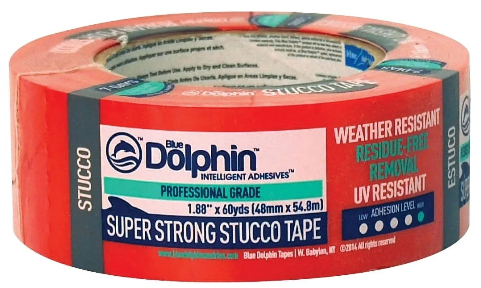 STUCCO 60 Dolphin Stucco x Grade Professional 1.88" Tape, Yards Blue TP