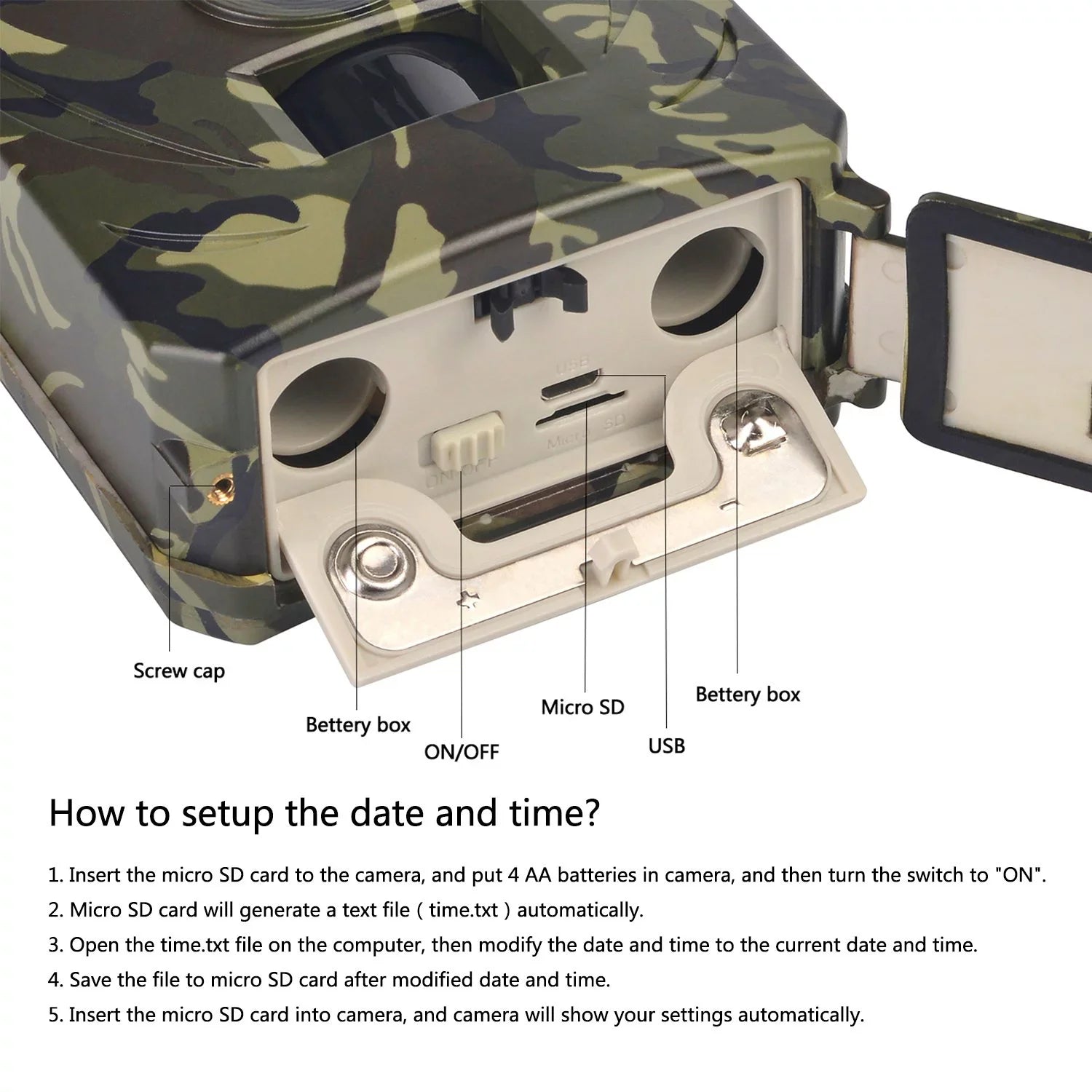 Night Hunting Security Game Trail Trail Waterproof Camera and Vision Farm Scouting Home/Warehouse/Hunting/Farm Camera1080P Wildlife Cam Monitoring for Digital Infrared Docooler Hunting